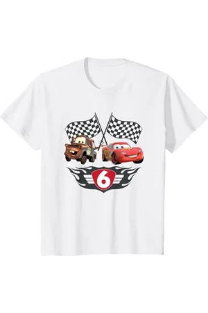 Disney Bambino Cars 6 Compleanno Maglietta