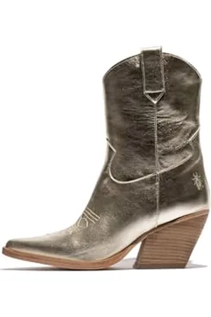 Fly London WOFY093FLY, Western Boot Donna, Gold, 40 EU