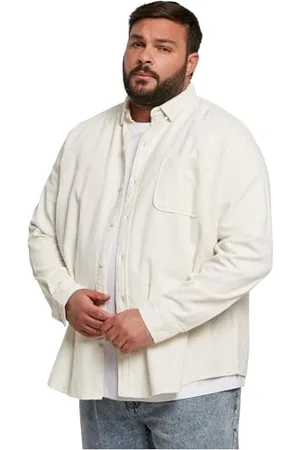 Urban classics Corduroy Shirt, Camicia, Uomo, (White Sand), 3XL