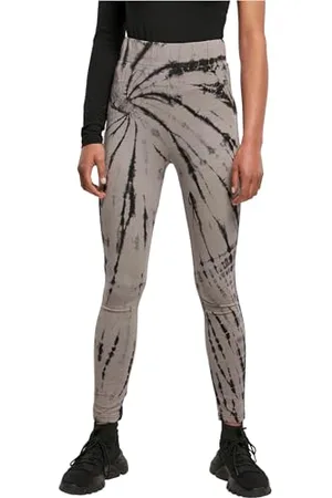 Urban classics Ladies Cotton Tie Dye High Waist Leggings, , L Donna