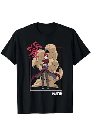 Naruto Shippuden Cornice Gaara Kanji Maglietta