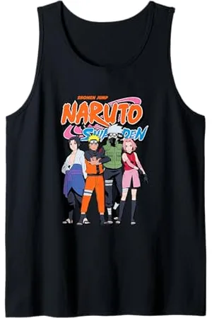 Naruto Shippuden Team 7 with Logo Anime Canotta