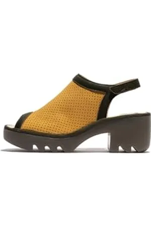 Fly London TEIF577FLY, Sandal Donna, Bumblebee/Khaki, 36 EU