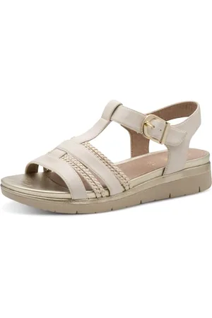 Jana Damen Flache Sandale Vegan, Bassi Donna, , 42 EU