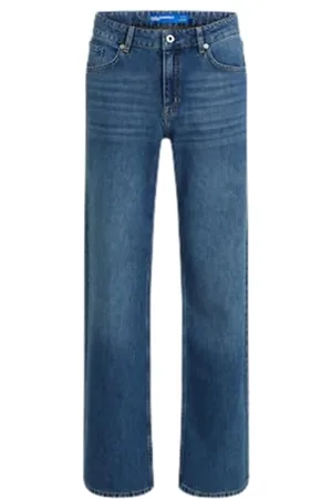 Karl Lagerfeld Mid Rise Relaxed Denim Jeans, , 31W x 30L Donna