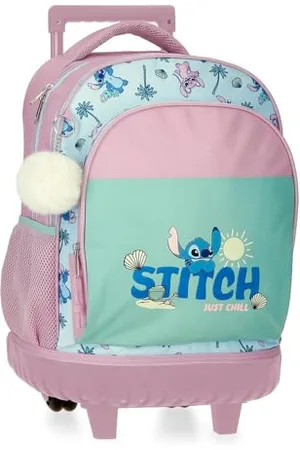 Disney Stitch Just Chill Zaino Compact 2 Ruote 33x44x21 cm Poliestere by Joumma Bags, , Taglia unica, Zaino Compact 2 Ruote