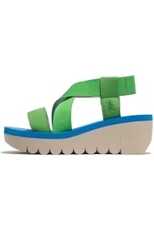 Fly London YABI922FLY, Sandal Donna, Pistachio/Pistachio/AZURRE, 39 EU