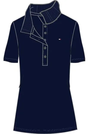 Tommy Hilfiger Donna Maglietta Polo Maniche Corte 1985 Polo Slim Fit, (Desert Sky), M