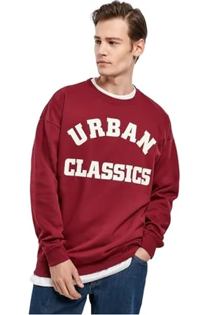 Urban classics College Print Crew Felpe, , L Uomo