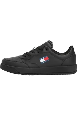 Tommy Hilfiger Uomo Sneakers con Suola Preformata Retro Essential Scarpe, (Black), 43