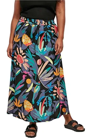 Urban classics Gonna da Viscose Midi Donna, (Blackfruity), M