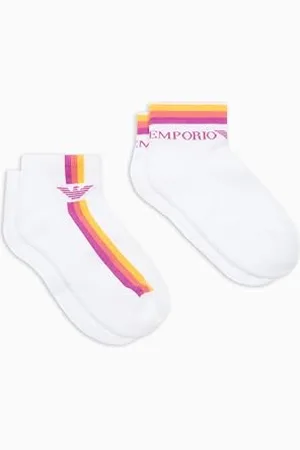 Emporio Armani 2-Pack Ankle Socks Calzini, , Taglia Unica Donna