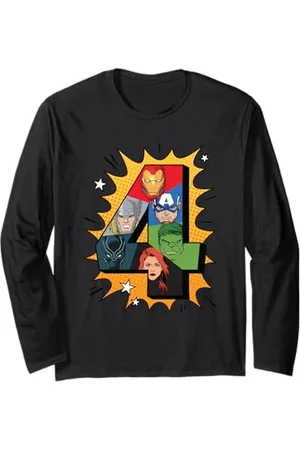 Marvel Comics 4 Compleanno Maglia a Manica