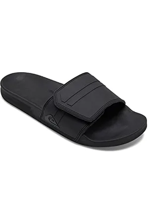 Quiksilver Rivi Slide Adjust, Sandalo Uomo, Black/Grey/Black, 44 EU