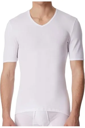 Schiesser Canottiera, manica corta, uomo, (Weiss), Medium