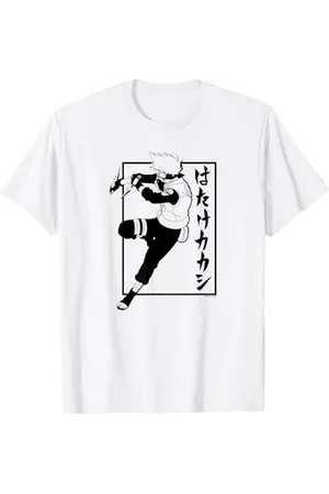 Naruto Shippuden Kakashi con kanji verticale Maglietta