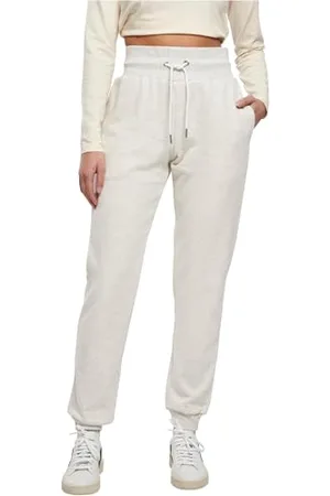 Urban classics Pantaloni da Donna a Vita Alta mélange, , XXL