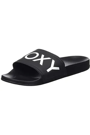 Roxy Slippy, Scarpe da Spiaggia e Piscina Donna, Nero (Black Fg BFG), 41 EU