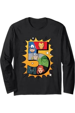 Marvel Comics 5 Compleanno Maglia a Manica