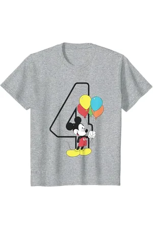 Disney Bambino Mickey Mouse 4 Compleanno Maglietta