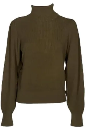 ESPRIT 113ee1i348 Maglione, 350/kaki Verde, XS Donna