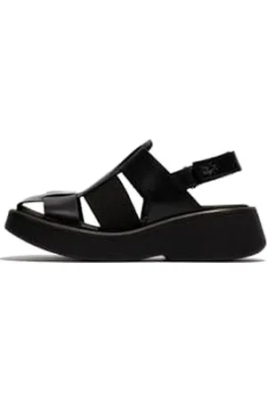 Fly London MING201FLY, Sandal Donna, Black, 39 EU