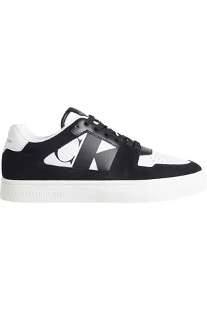 Calvin Klein Uomo Sneakers con Suola Preformata Classic Heritage Scarpe, Nero (Black/Bright White), 44