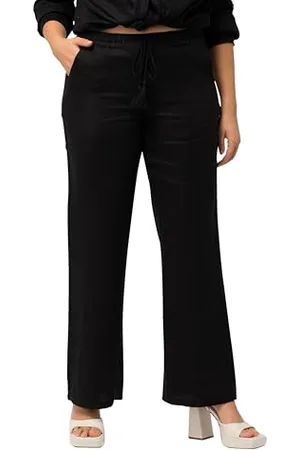 Ulla Popken Pantaloni in Lino, , 53W / 32L Donna