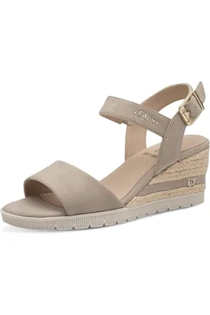 QS by s.Oliver Damen 5-28713-42, Sandali con Zeppa Donna, , 37 EU