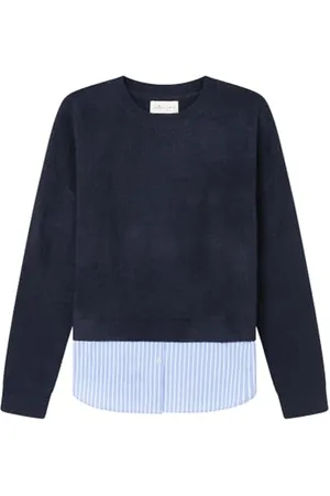 Springfield 3.t.AP.Sweater Elastan Bimateria Jersei, , S Donna