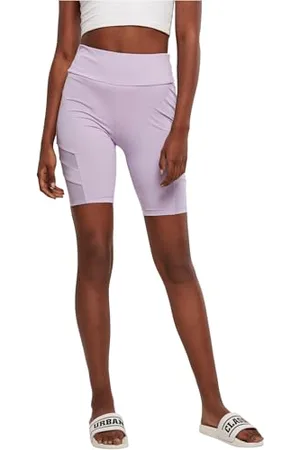 Urban classics Ladies High Waist Tech Mesh Cycle Shorts Pantaloncini Donna, , S