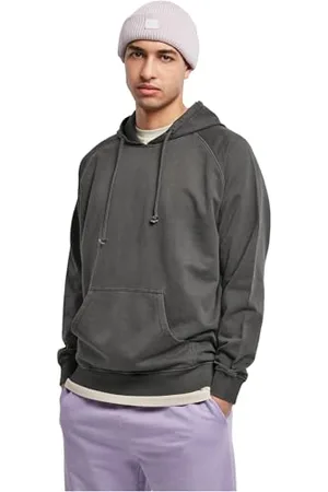 Urban classics Overdyed Hoody, Felpa con Cappuccio, Uomo, (Black Bird), S