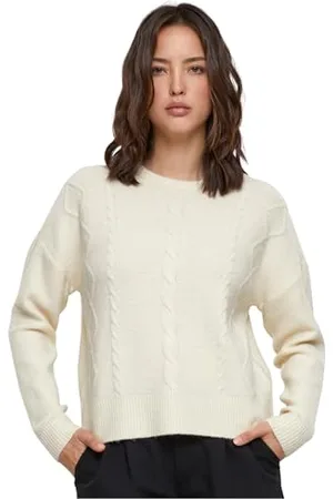Urban classics Ladies Cabel Knit Sweater Maglia di Tuta, , XL Donna