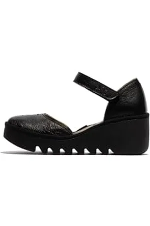 Fly London BISO305FLY, Sandal Donna, Black, 35 EU