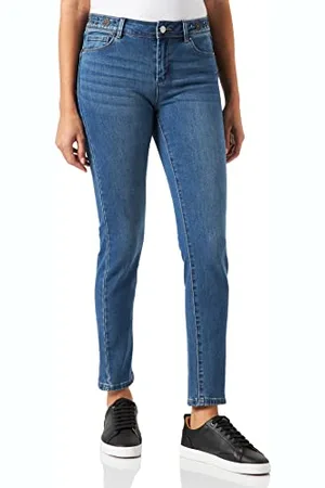 Morgan Denim Slim Ricamo Studs in Vita 221-peperoncino, Jeans Stone, 42 Donna