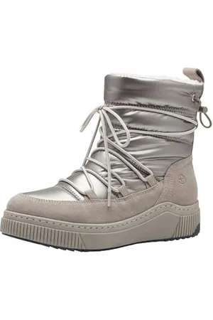 Tamaris Stivali da Neve da Donna Imbottiti con Tex, Moda, Grigio Chiaro/Argento, 38 EU