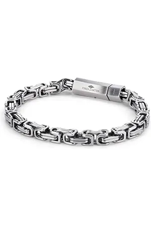 Fynch-Hatton Bracciale in acciaio inox, 21 cm, Acciaio inossidabile, Nessuna pietra preziosa