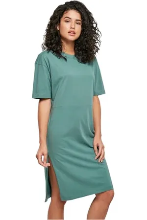Urban classics Vestito Donna a Maniche Corte Oversize 100% Cotone Organico, Abito Donna Estivo, Abito Casual Disponibile in Diversi Colori e Taglie XS - 5XL