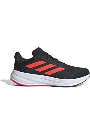 adidas Response Super M Running Shoes, Scarpe da Corsa Uomo, Core Black/Solar Red/Core Black, 48 EU