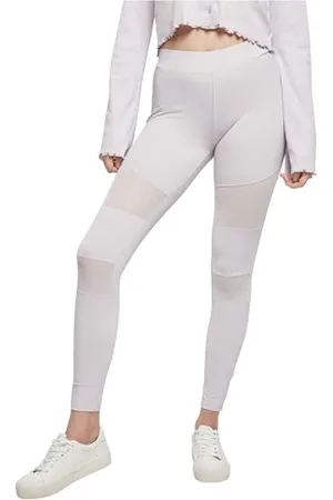 Urban classics Leggings, Sportivi a Vita Alta con Inserti Mesh Elasticizzati con Vestibilità Regolare e Gamba Affusolata, da Donna, (Softlilac), XXXXXL