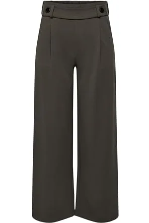 JDY Geggo New Long Pant Jrs Noos, Pantaloni Donna, (Chocolate Brown 991), L