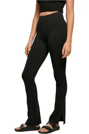 Urban classics Leggings a Fessura Laterale a Vita Alta da Donna, , XL