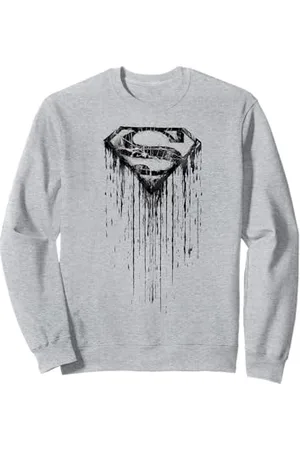 DC Comics Originals Stencil Superman Urban Logo Graffiti Supergirl Retro Hip Hop Felpa