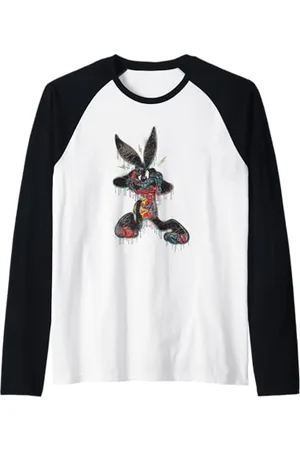 LOONEY TUNES Dripping Paint Bugs Bunny Maglia con Maniche Raglan