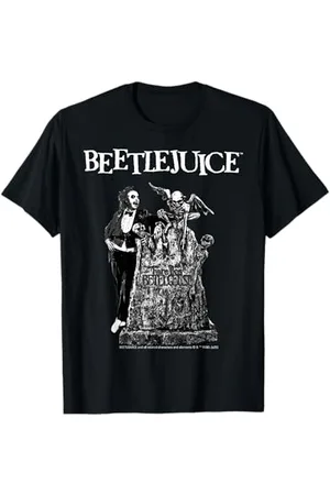 BEETLEJUICE Cimitero Scena Horror Art Maglietta
