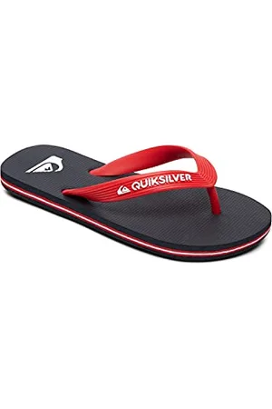 Quiksilver Molokai Youth, Sandalo Bambino, Blue/Red/Blue, 28 EU