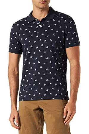 QS by s.Oliver Polo a Maniche Corte, Blu 54A1, M Uomo