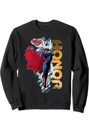 DC Comics Originals Stencil con icona di Superman Honor New 52 Urban Comic Epic Pop Art Felpa