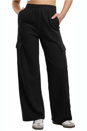 Urban classics Ladies Baggy Light Terry Sweat Pants, Pantaloni Donna, Black