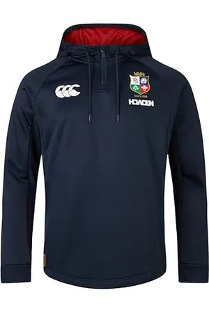 Canterbury British And Irish Lions 1/4 Zip Felpa con Cappuccio, Zaffiro Scuro, 4XL Uomo